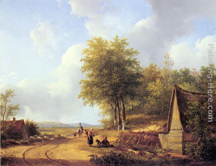 Andreas Schelfhout The Country Road